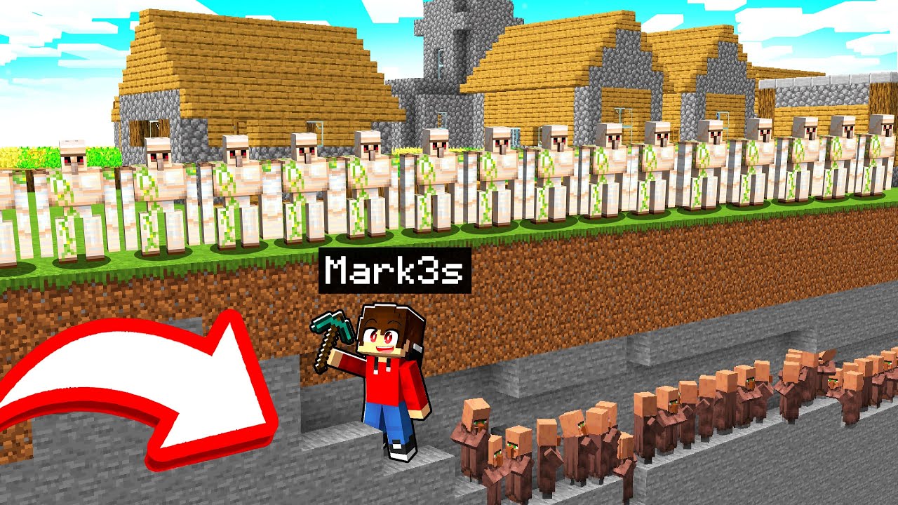 I GOLEM INVADONO il MIO VILLAGGIO di MINECRAFT!