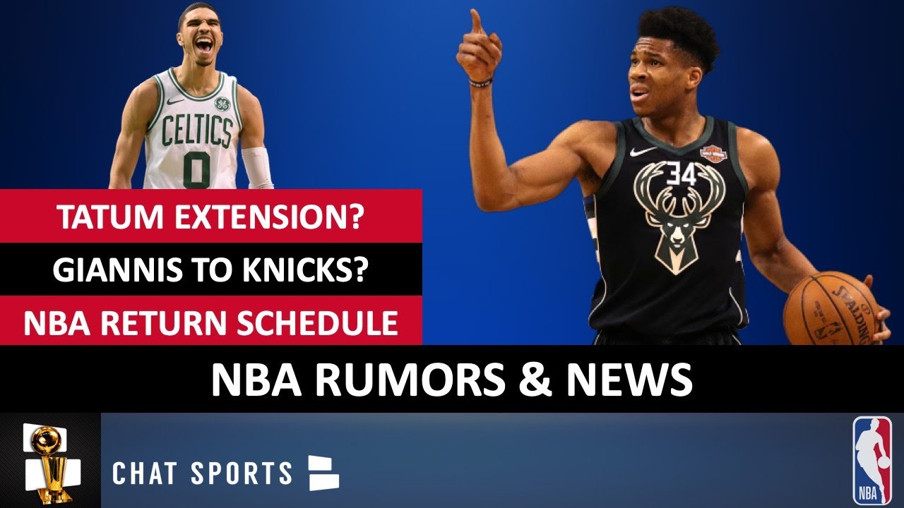 NBA Rumors On Giannis To Knicks, Jayson Tatum & Andre Drummond Extensions + News On NBA Schedule