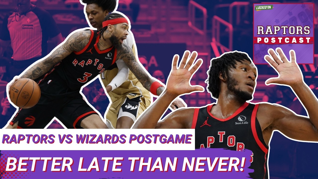 RAPTORS POSTCAST: Quickley and Poeltl SHINE, Raps wake up after slow start for win vs. Wizards