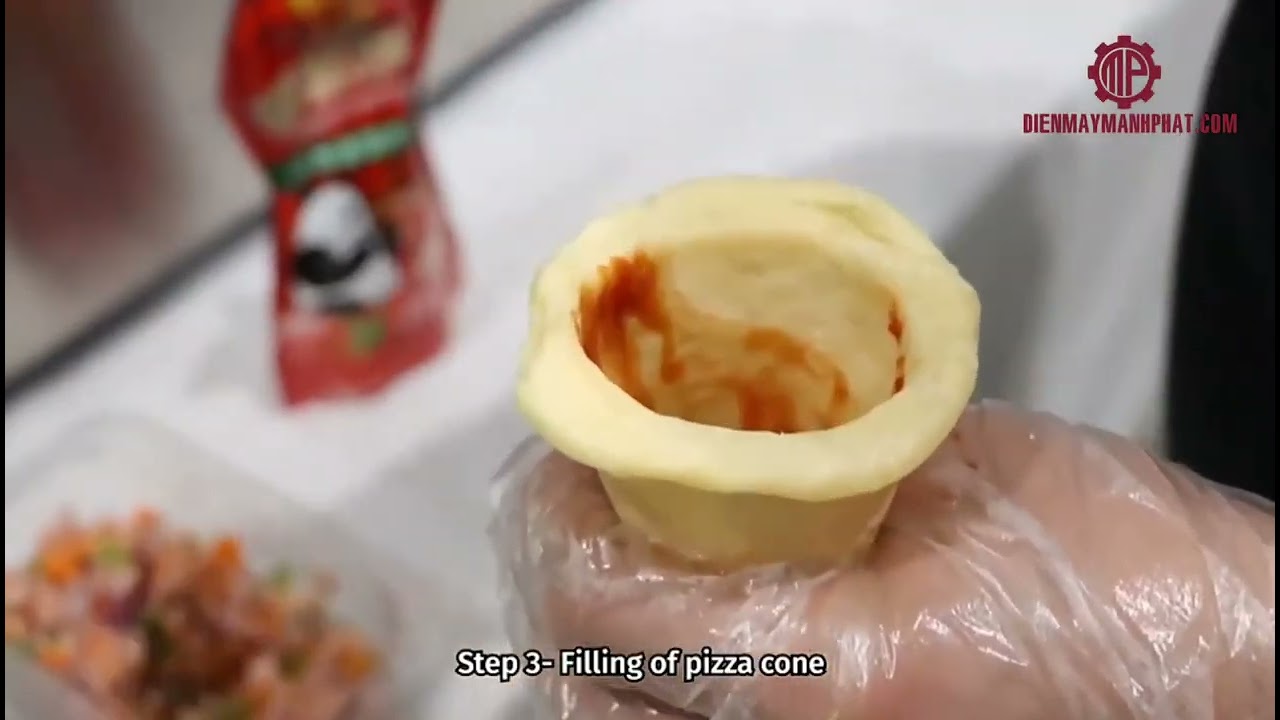 Bộ máy làm bánh pizza ốc quế