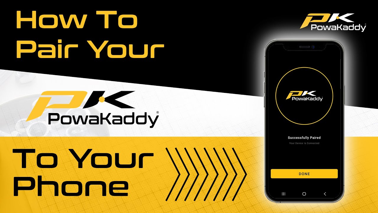 How To Pair Your PowaKaddy To Your Phone