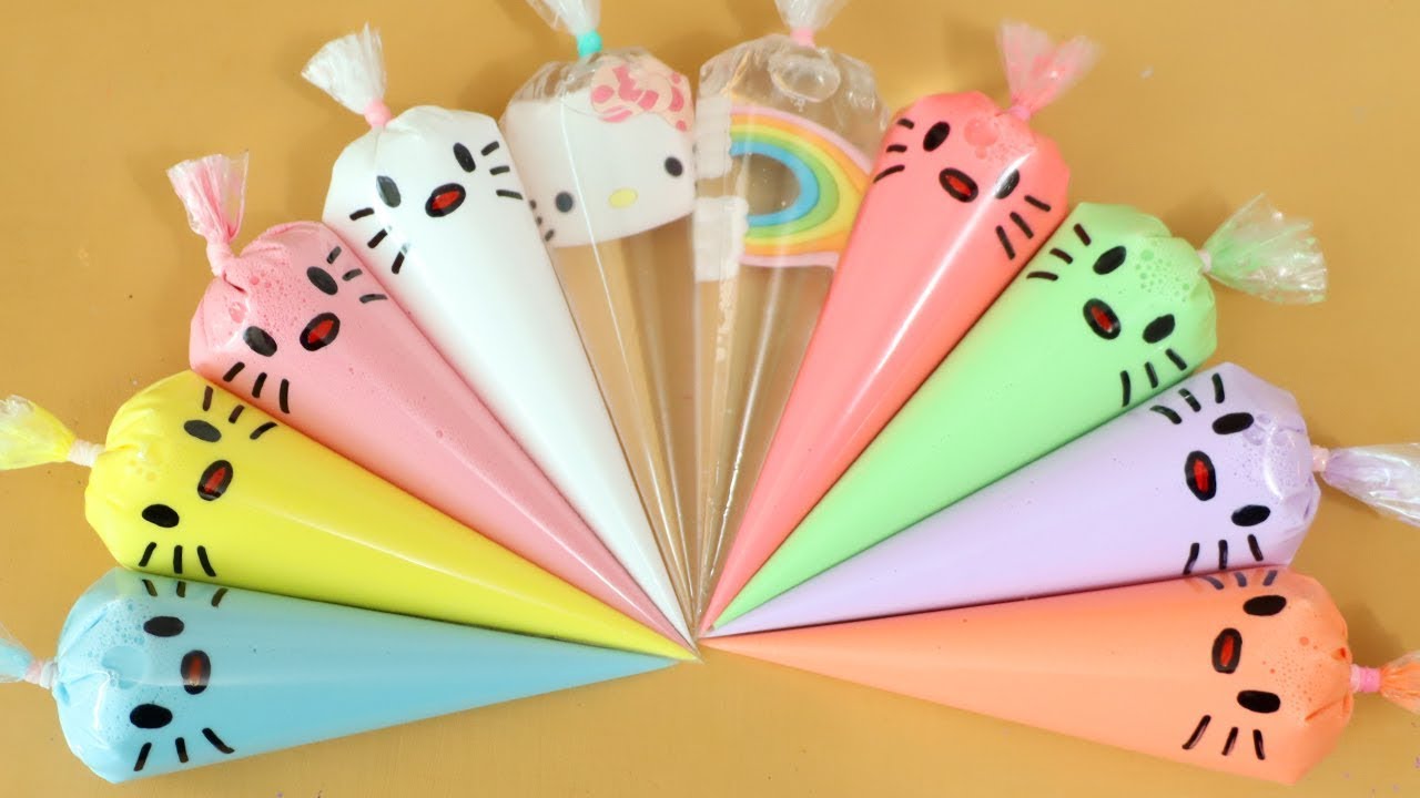 Making Slime with Piping Bags! Most Satisfying Slime Video★ASMR★#ASMR #PipingBags