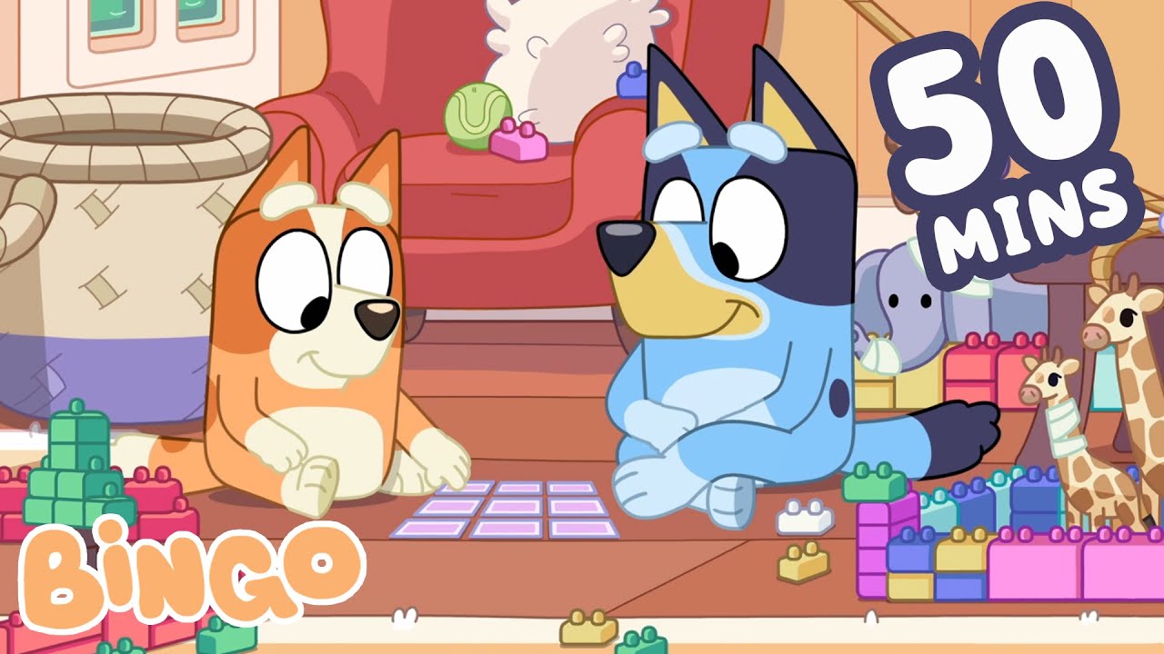 50 Minutes Of Cosy Play Time With Bingo 🎮🥰 | Bingo - Official Channel