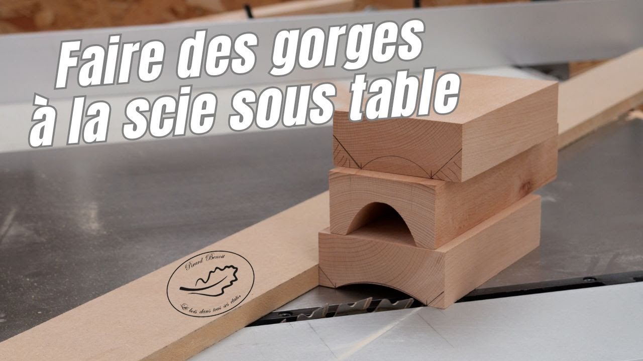 comment faire des cuvettes à la scie sous table