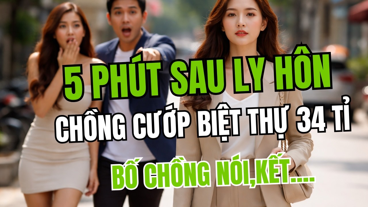 SAU 5 PHÚT LY HÔN, CHỒNG CƯỚP BIỆT THỰ 34 TỶ VÀ NÉM THIỆP CƯỚI… 3 NGÀY SAU SỰ THẬT