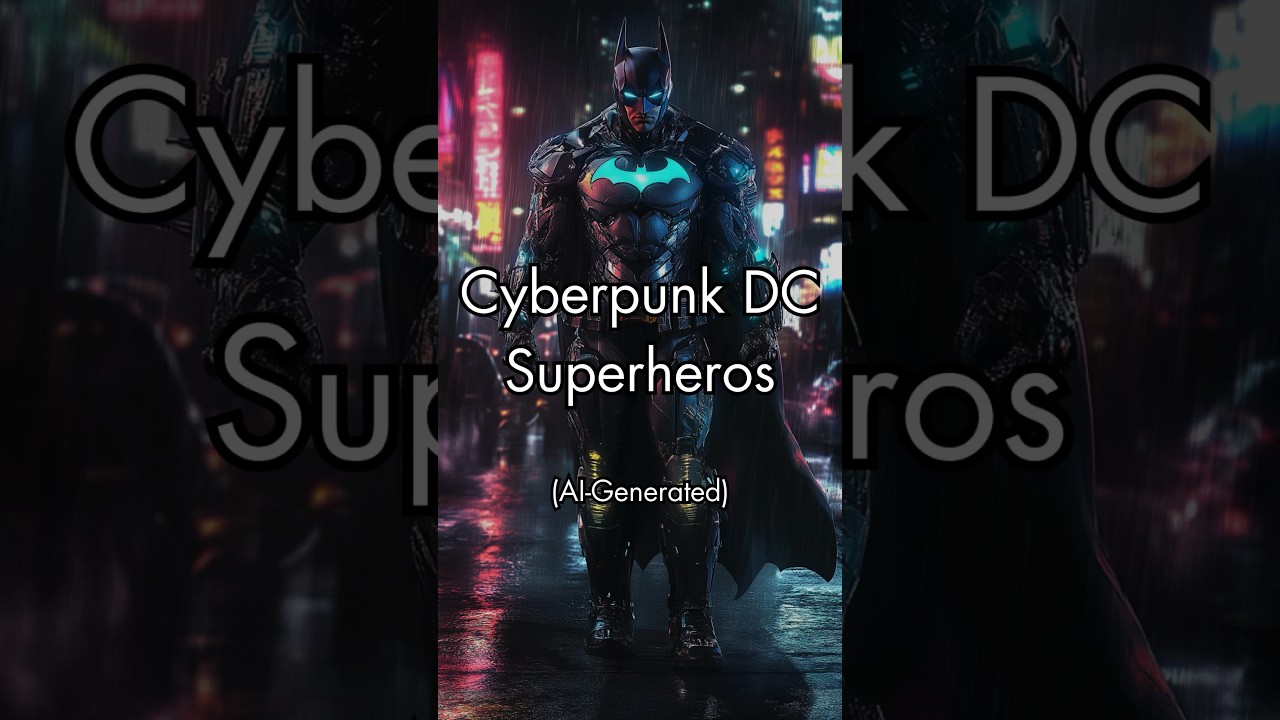 DC Superheroes Reimagined as Cyberpunk Warriors by AI  
