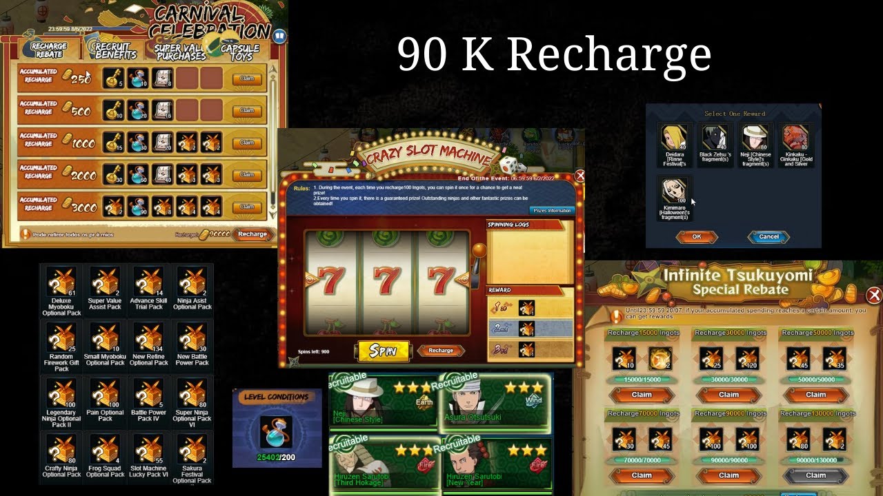 Naruto Online - 90k Recharge X GNW and Power Up