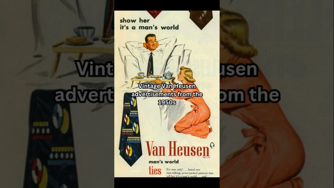 Vintage Van Heusen advertisements from the 1950s #history #historyshorts #americanhistory