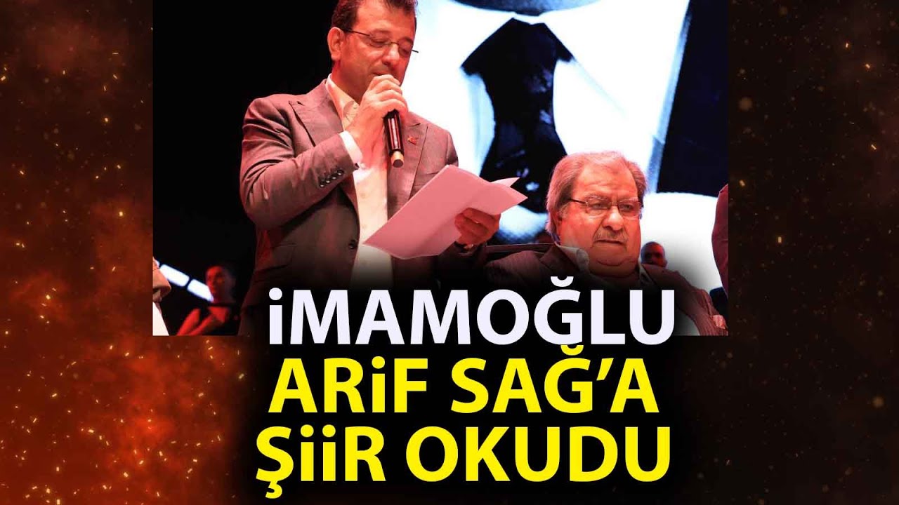 Ekrem İmamoğlu, Arif Sağ için şiir okudu (ARİF SAĞ HARBİYE KONSERİ)