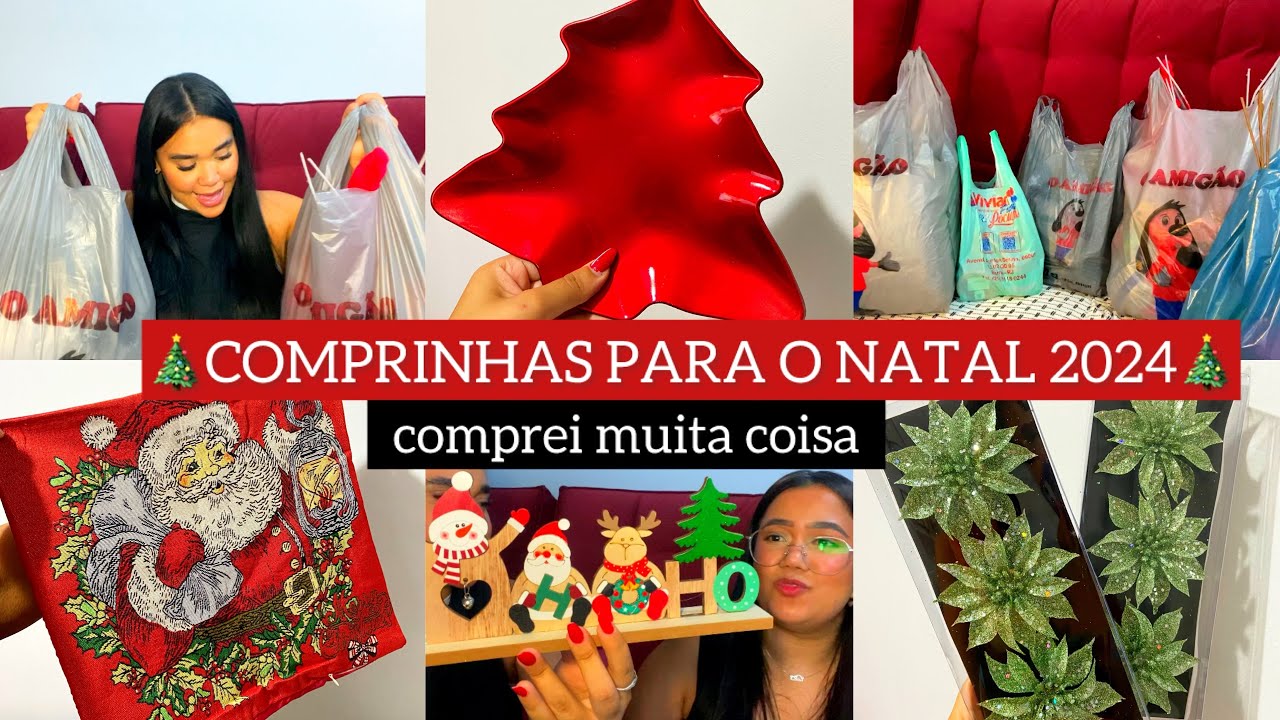 COMPRINHAS DE NATAL | DECORAÇÃO DE 2024 | COMPREI MUITA COISA