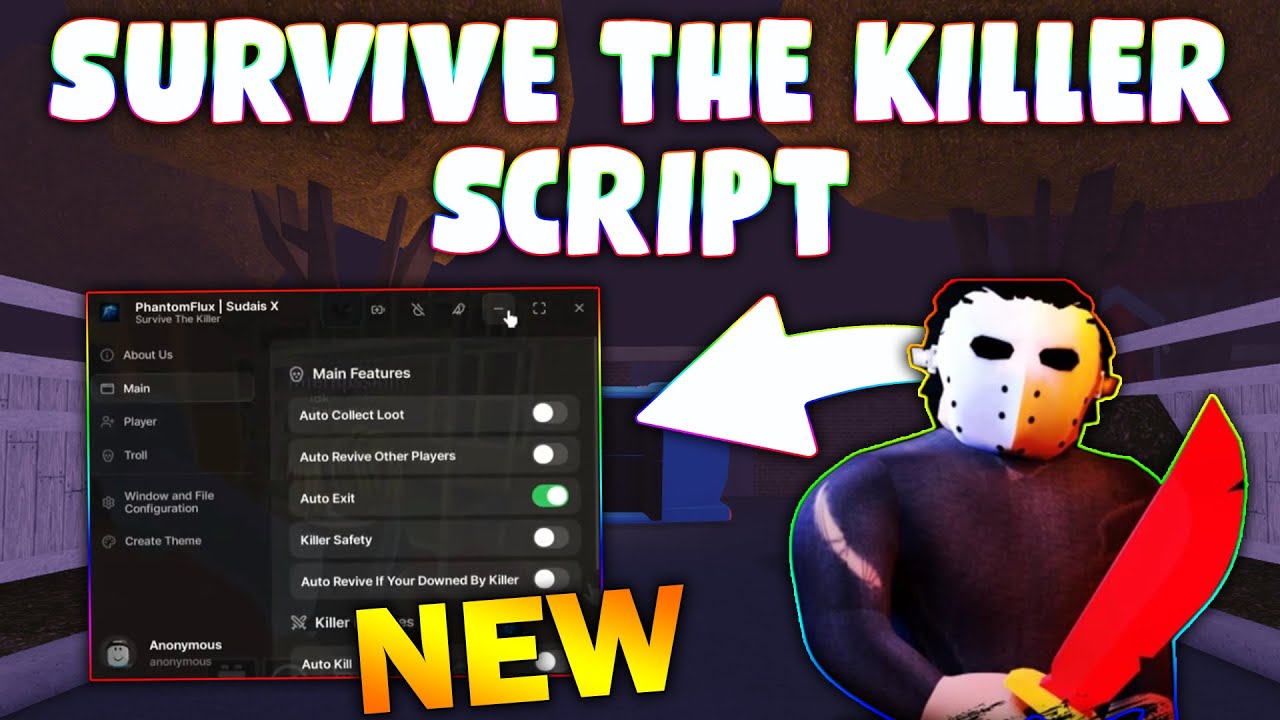 *NEW* Survive the Killer Script (PASTEBIN 2025) (ITEM AUTOFARM, AUTO WIN, AUTO ESCAPE , KILL ALL)