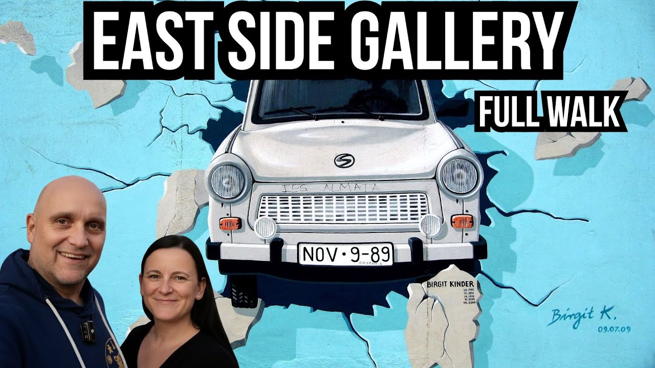 Berlin East Side Gallery Walking Tour 🇩🇪 |  (No Talking)