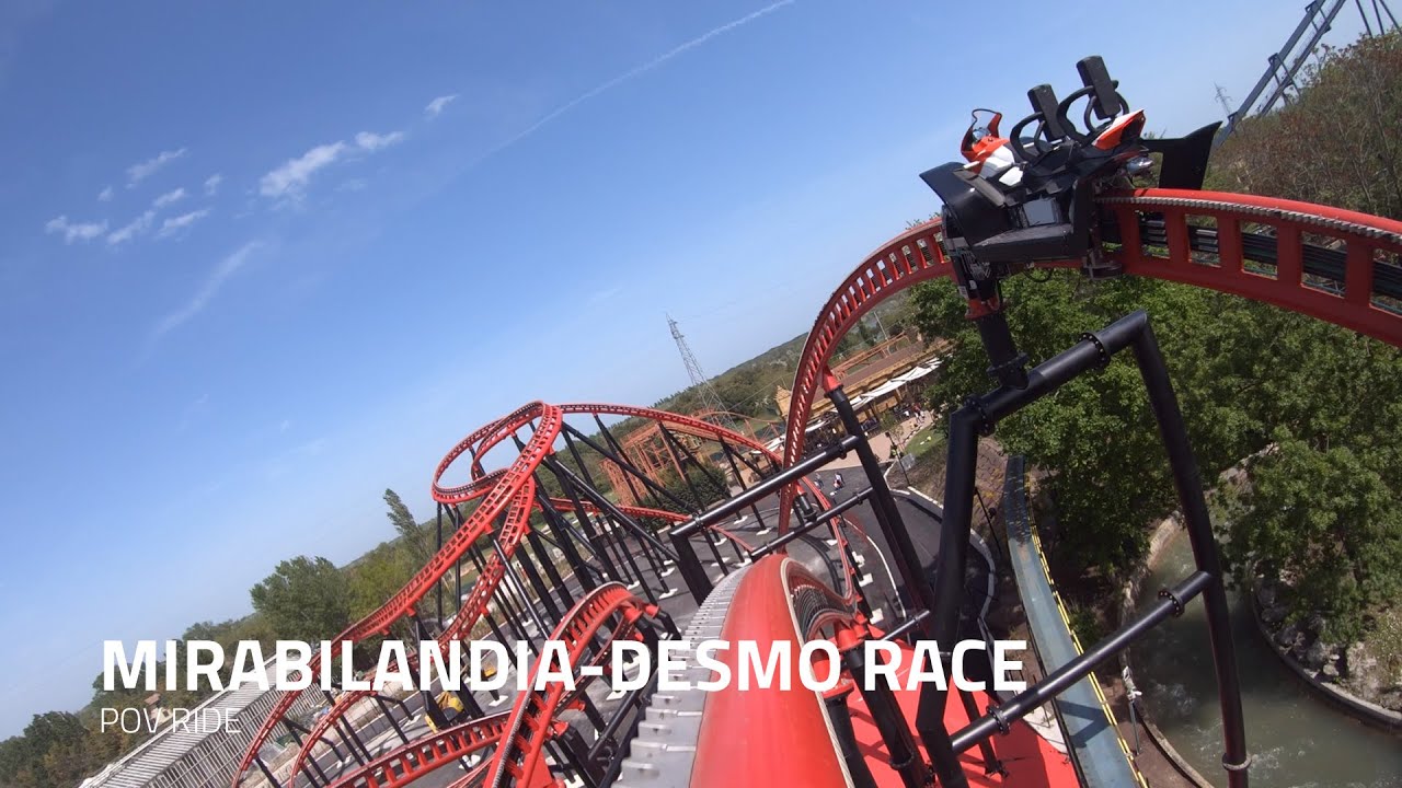 Desmo Race Roller Coaster POV - Ducati World at Mirabilandia