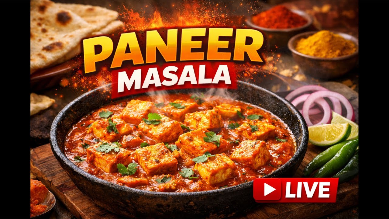 That Telangana Guy is live! Panner Masala Curry !