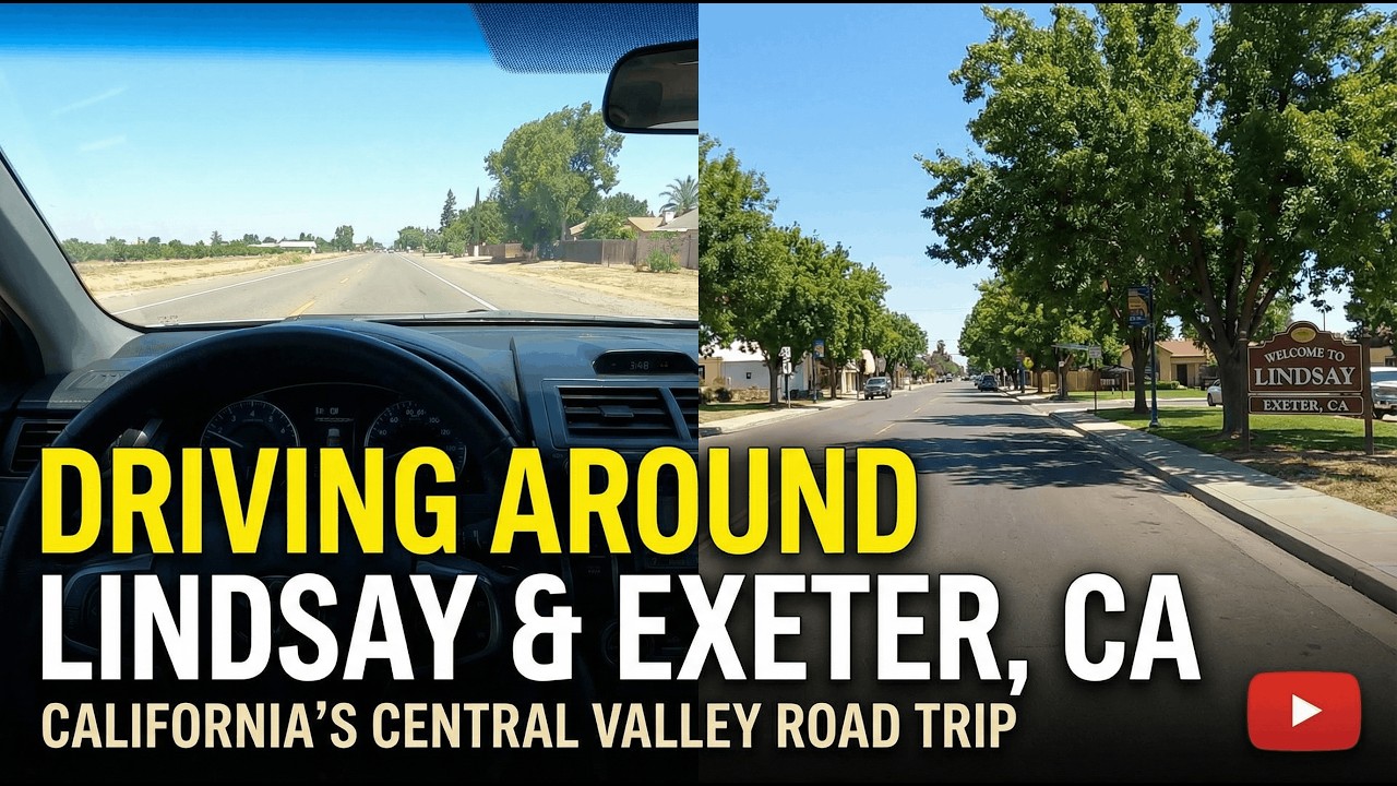 Driving around Lindsay and Exeter, California