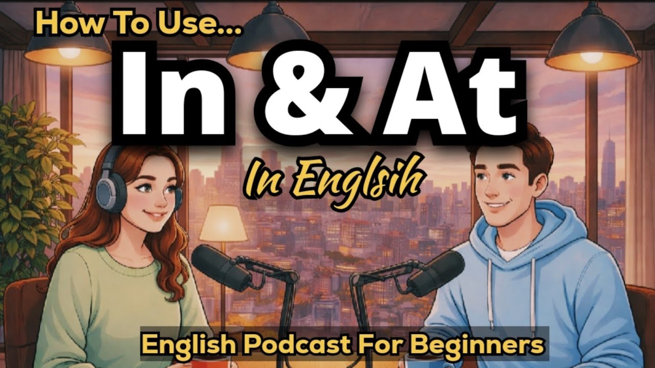 Stop Confusing “In” and “At” in English-Speak Correct English | Beginner English Podcast