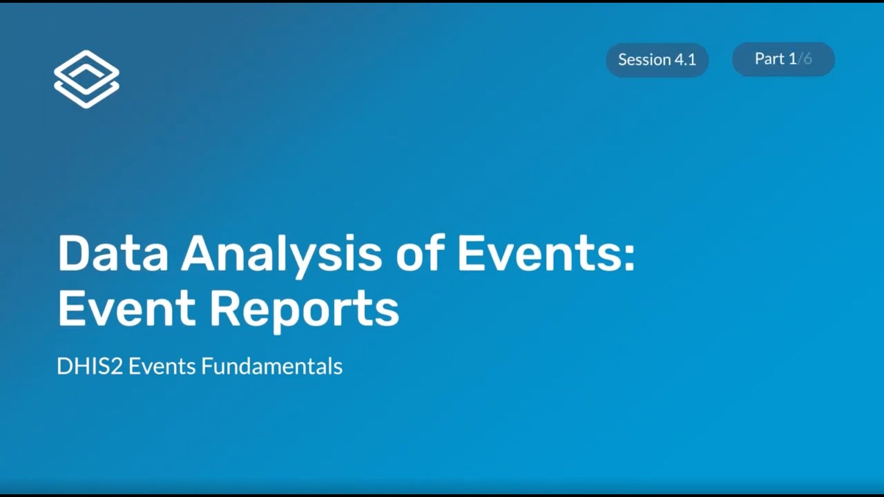 Module 4: Subsection 1 - Event Reports Demonstration [Part 1 of 6]