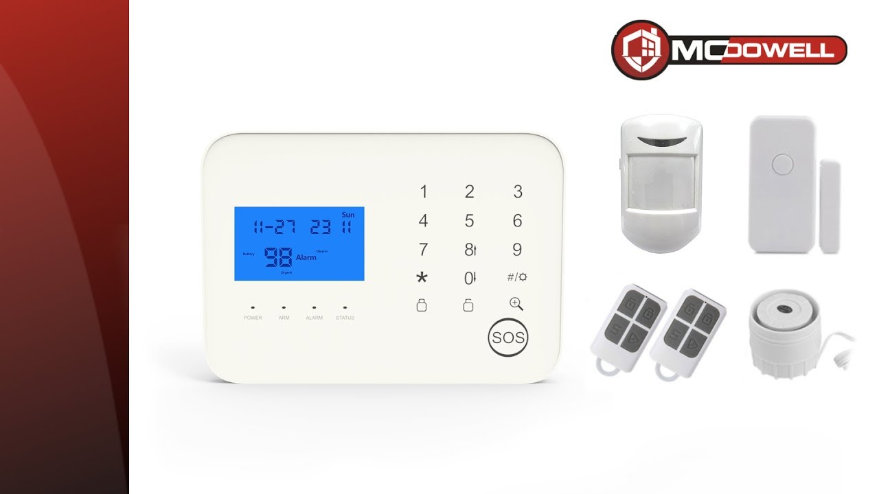 Alarm GSM McDowell Selfie - Programowanie i instalacja