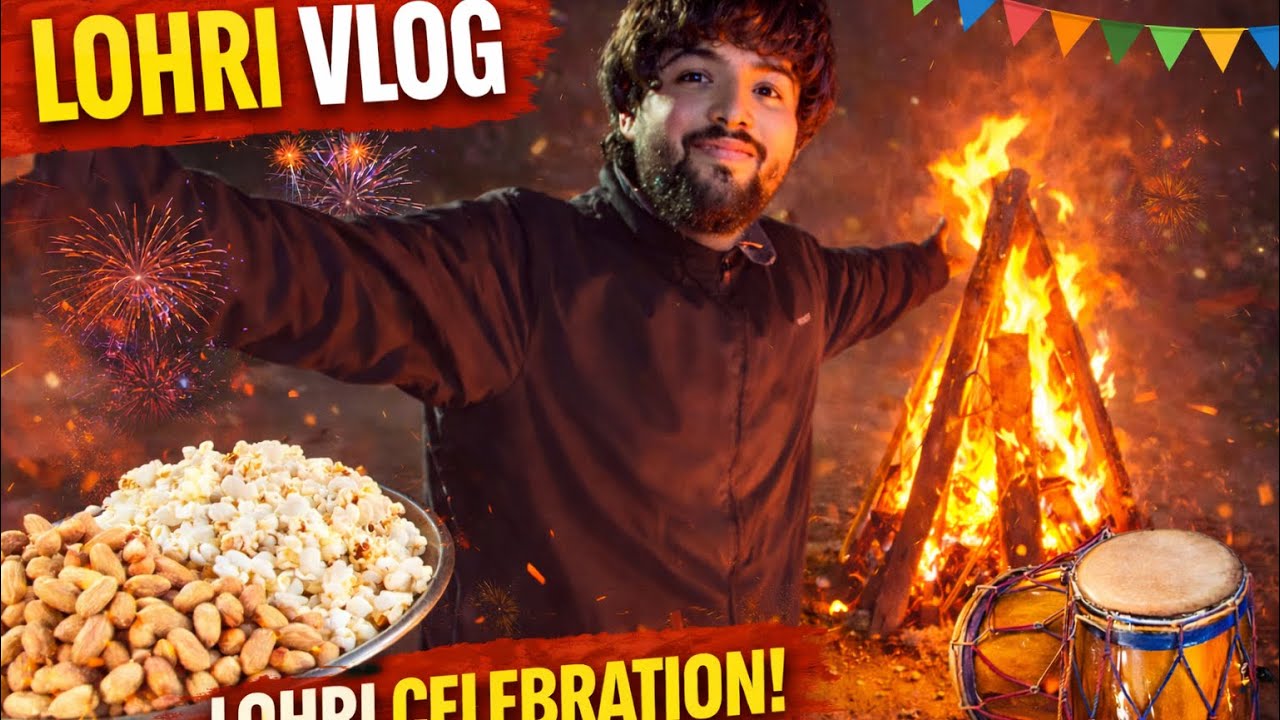 This how Lohri🔥🥜 is celebrated in Punjabi families ||Happy lohri ❤️||Pratham Sharma|| #happylohri 