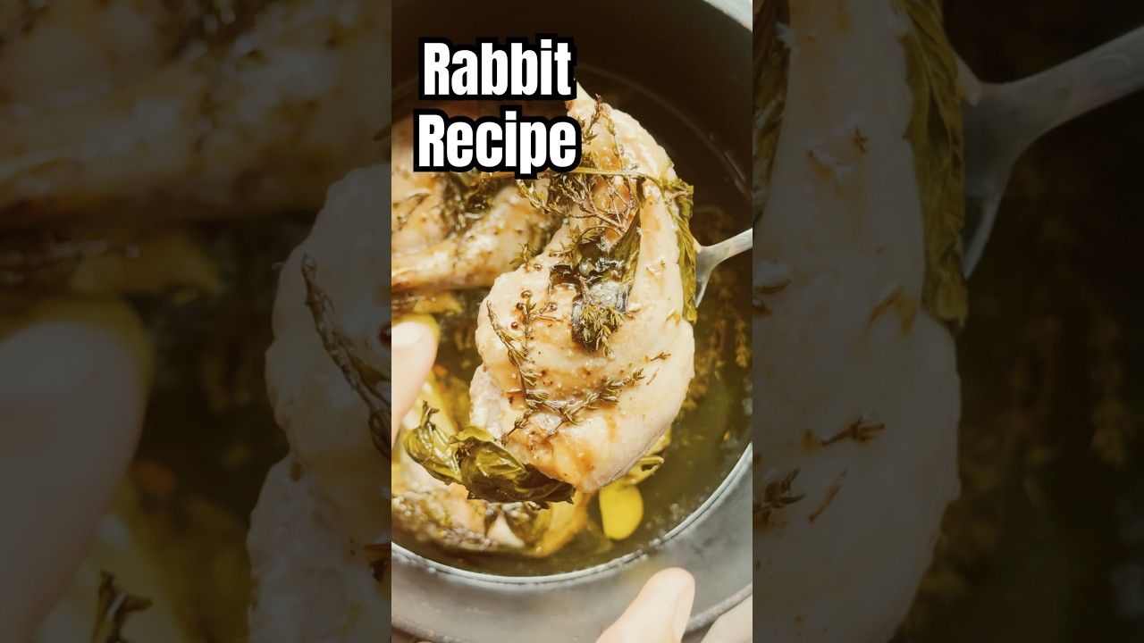 Slow cooked rabbit recipe