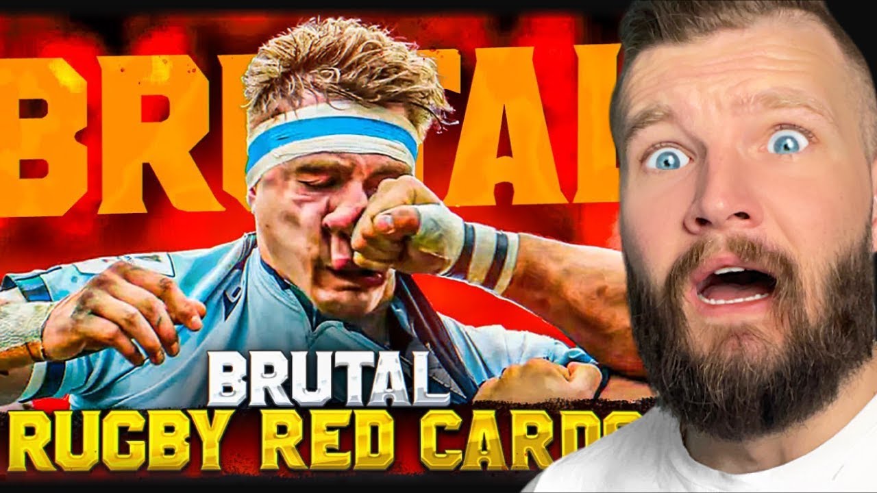 American Reacts to MOST BRUTAL Rugby RED CARDS!