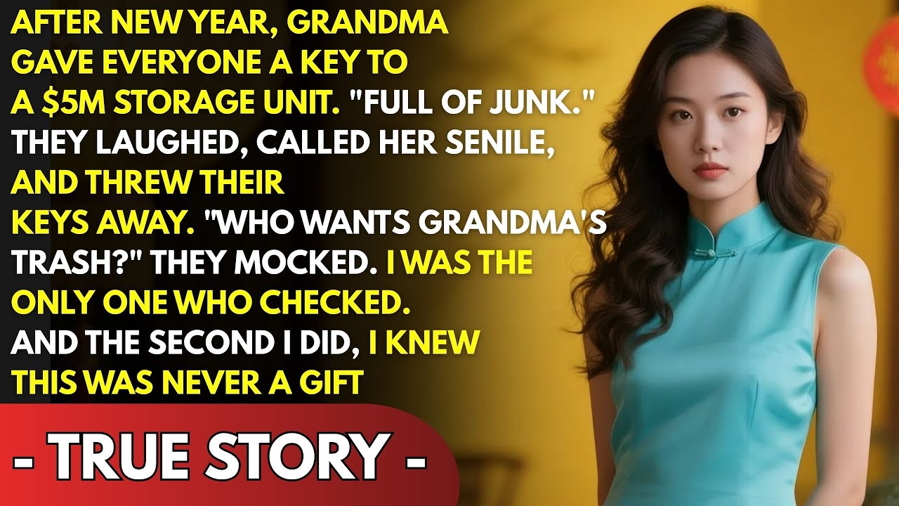 AFTER NEW YEAR, GRANDMA GAVE EVERYONE KEYS FOR HER$5M WORTH STORAGE UNITTHEY LAUGHED BUT I CHECKED