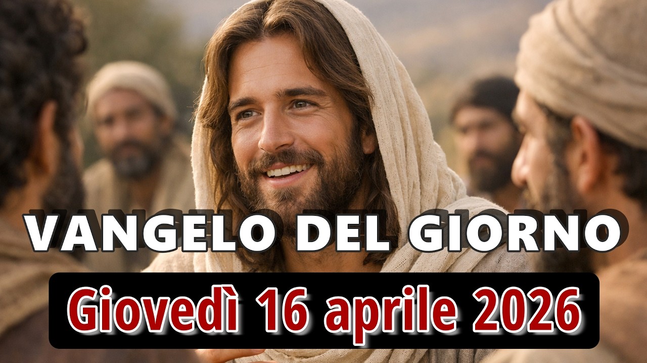 VANGELO DEL GIORNO GIOVEDI 16 APRILE 2026  ❤️  Chi crede nel Figlio ha la vita eterna