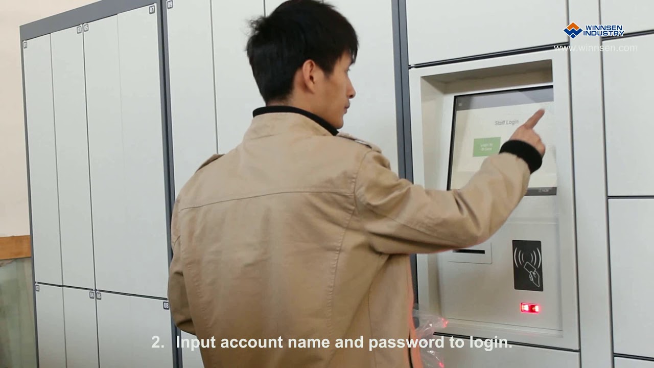 Winnsen 24 Hours Smart Laundry Locker Login by APP