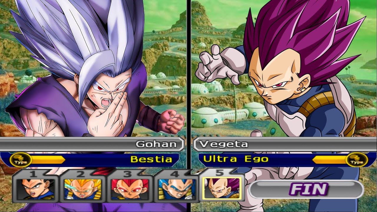 TEAM GOHAN BEAST VS TEAM VEGETA UE EN DRAGON BALL Z BUDOKAI TENKAICHI 3 MODS NUEVA ISO DBS GAMEPLAY