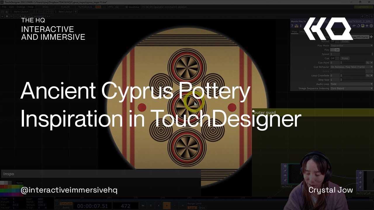 Ancient Cyprus Pottery Inspiration in TouchDesigner - TouchDesigner Tutorial 147