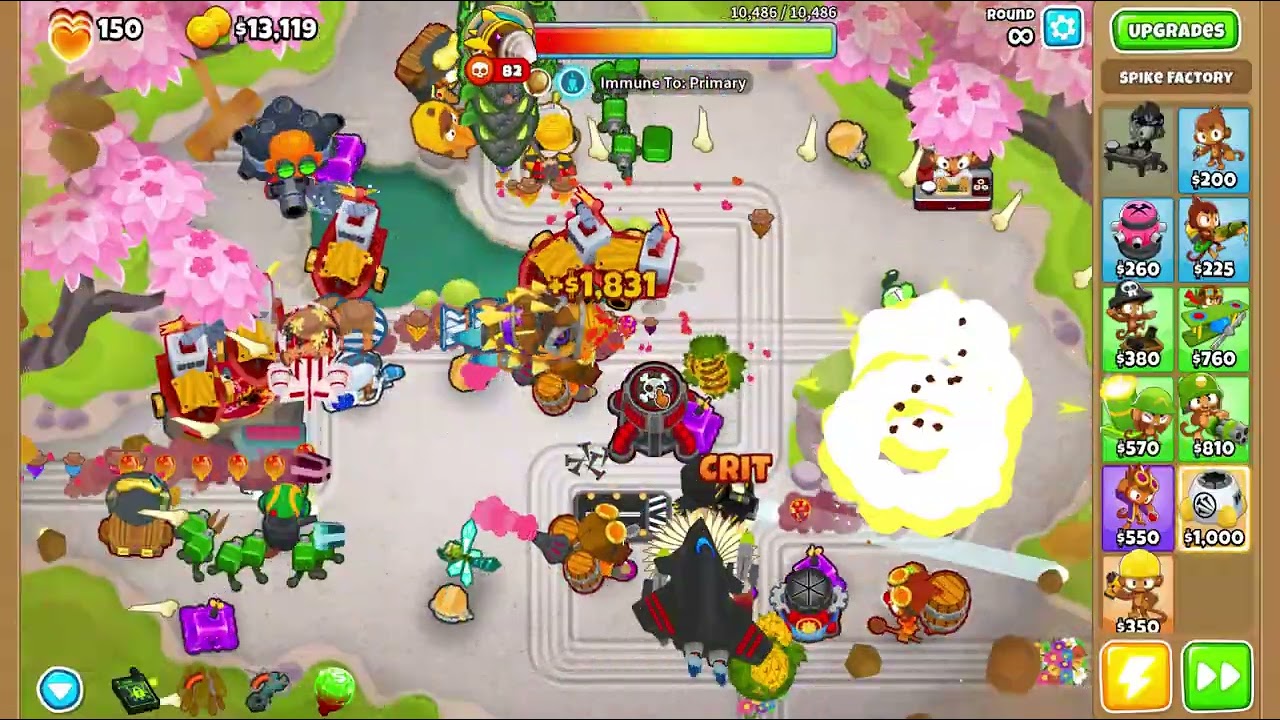 Btd6 Boss Rush Island 4 150 pops (Dreadbloon - Rake)