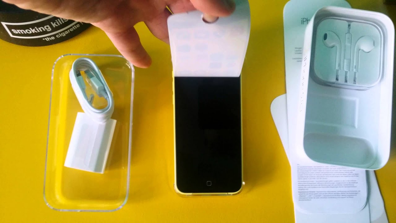 IPhone 5c Yellow 32GB Unboxing