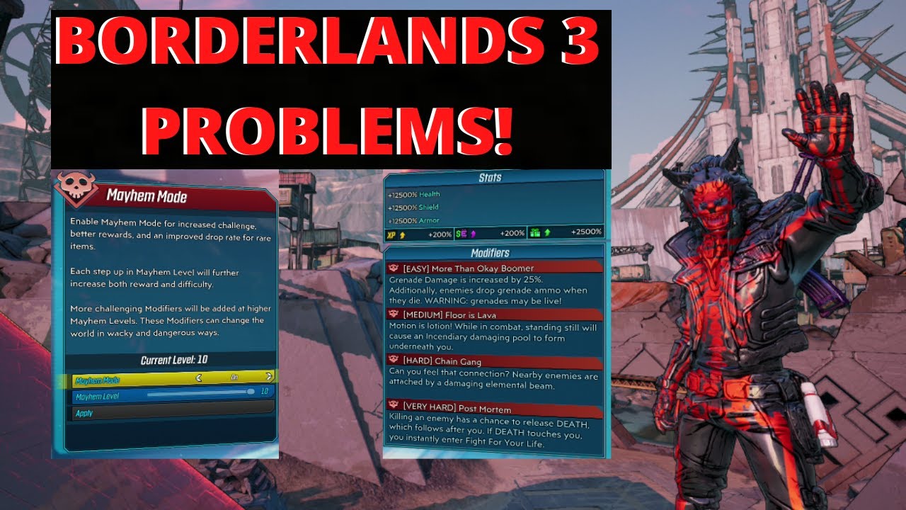 Major Problems You Can Experience In Borderlands 3 And My Ideas On How They Should Fix It!