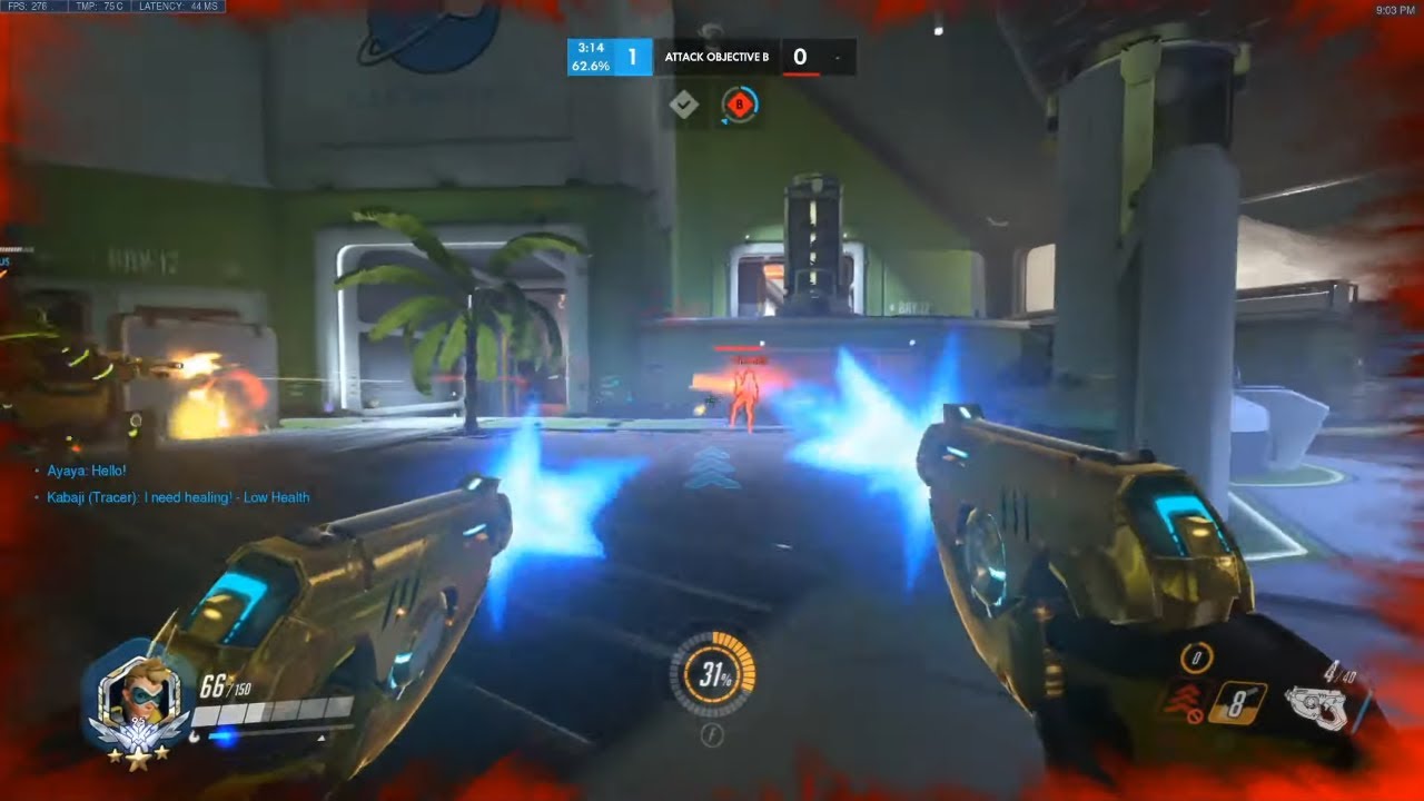 KABAJI TRACER SHOWING HIS TRACKNG SKILLS! 38 ELIMS! [ OVERWATCH SEASON 21 TOP 500 ]