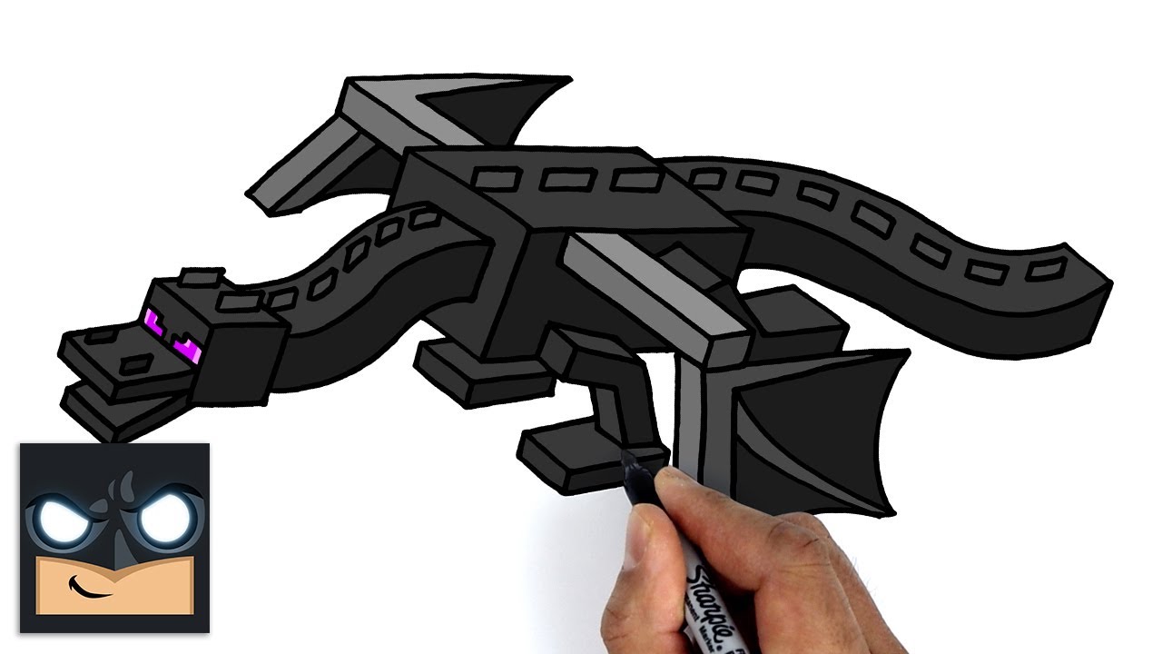 How To Draw Minecraft | Ender Dragon