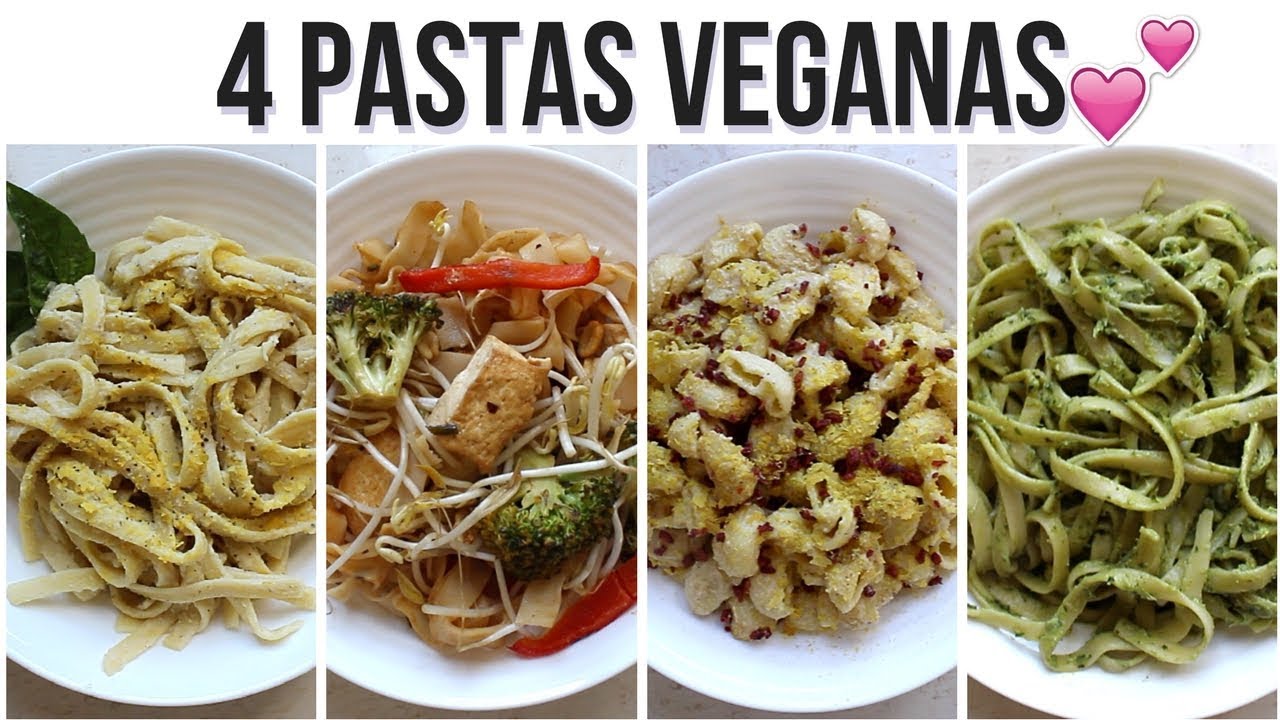 4 PASTAS FÁCILES, SALUDABLES Y DELICIOSAS!