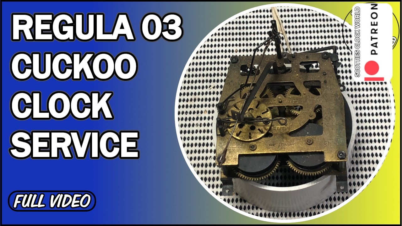 Black Forest Regula 03 Cuckoo Clock Service, Full Video