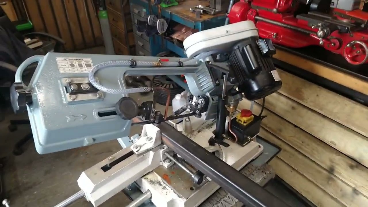 Mini metal bandsaw - homemade upgrades!