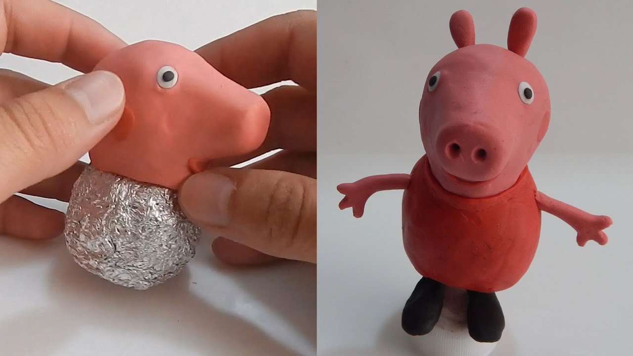 Plastilina | Como Hacer Figuras 💗(PEPPA PIG)💗 Clay Tutorial (PEPPA🐷)