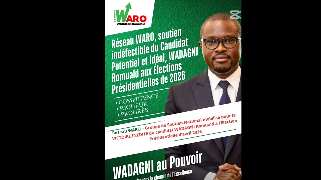 Élections présidentielles 2026, Romuald WADAGNI , Candidat bien choisi 