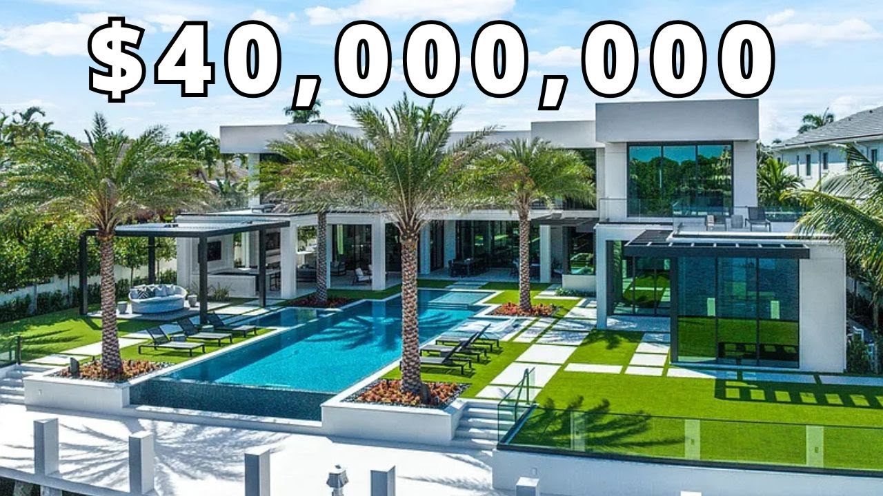 Explore the $40,000,000 Boca Raton Mansion &ndash; Ultra-Modern Waterfront Paradise | Property Goals