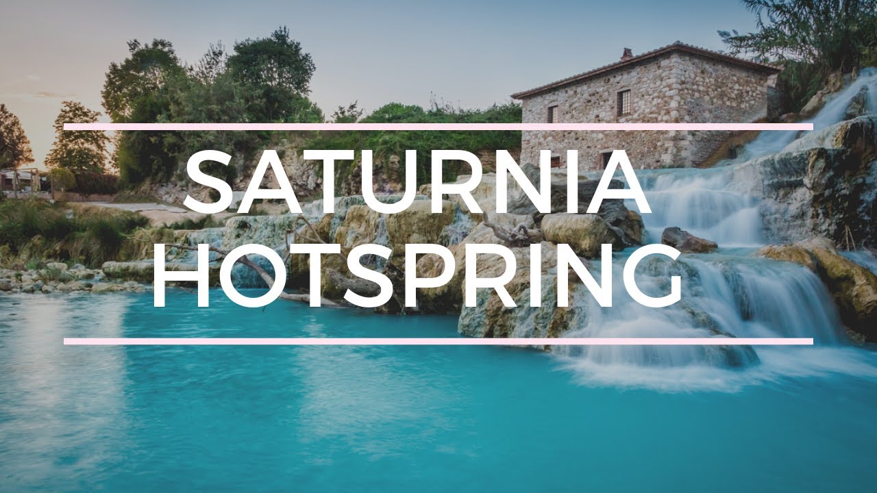 SATURNIA HOTSPRING - Spa town in Tuscany Italy - Travel vlog