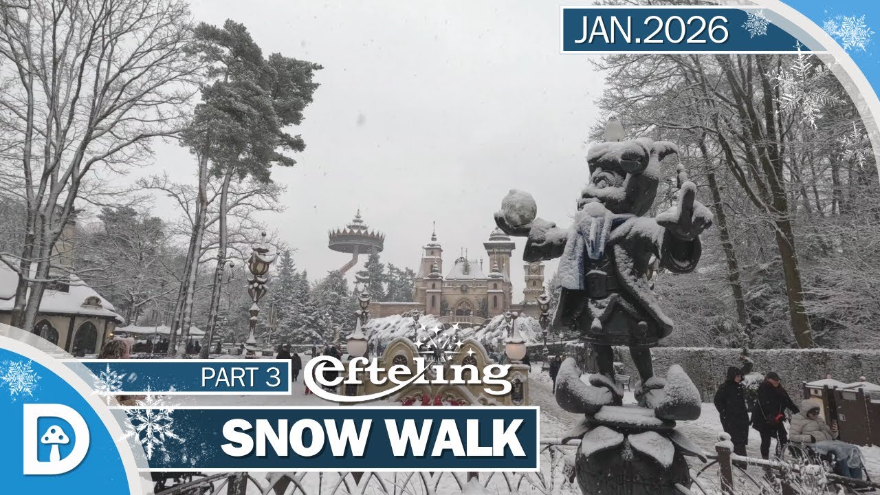 ❄ Sneeuw Tour Efteling: Deel 3 - Efteling Grand Hotel naar Symbolica | Winter Efteling 2025-2026