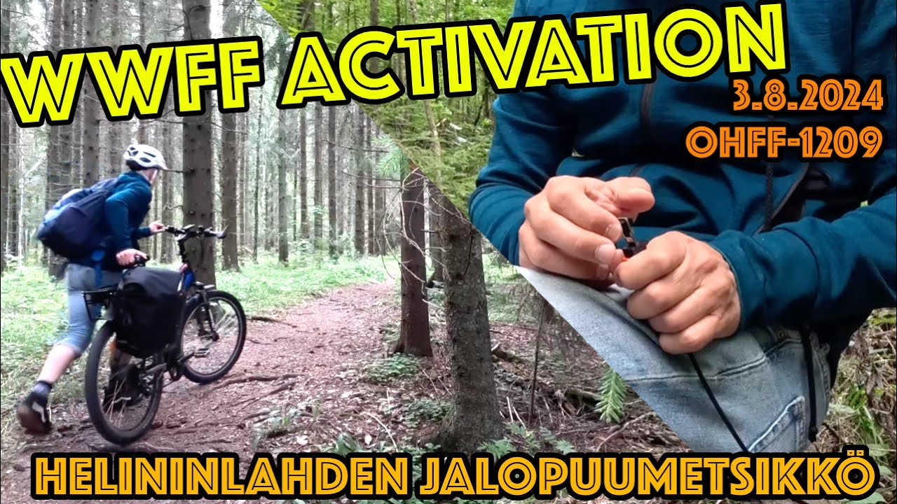 WWFF activation - Helininlahden Jalopuumetsikkö 3.8.2024