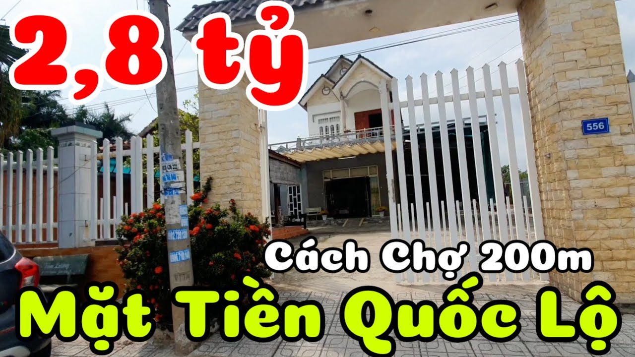 Nhà lầu nóc Thái 2,8 TỶ mặt tiền Quốc lộ 22B gần Chợ Cẩm An ở Thạnh Đức Tây Ninh cách TPHCM 60km
