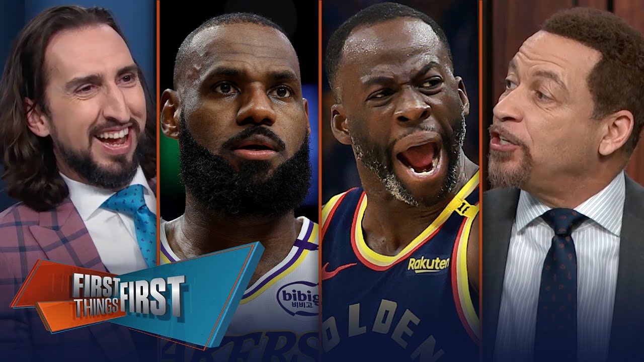 Warriors dominate in game 4 & go up 3-1 while Lakers face elimination | NBA | FIRST THINGS FIRST