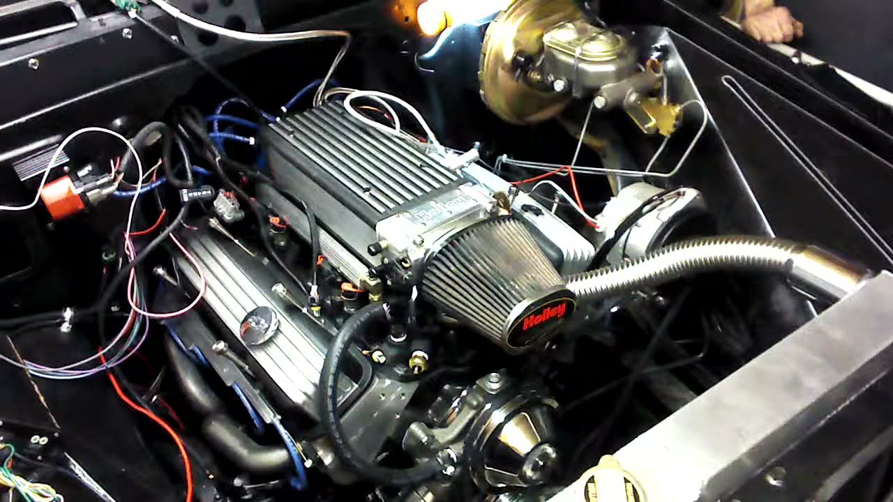 Holley Stealth Ram on a crate 350 in a 64 Chevy C10