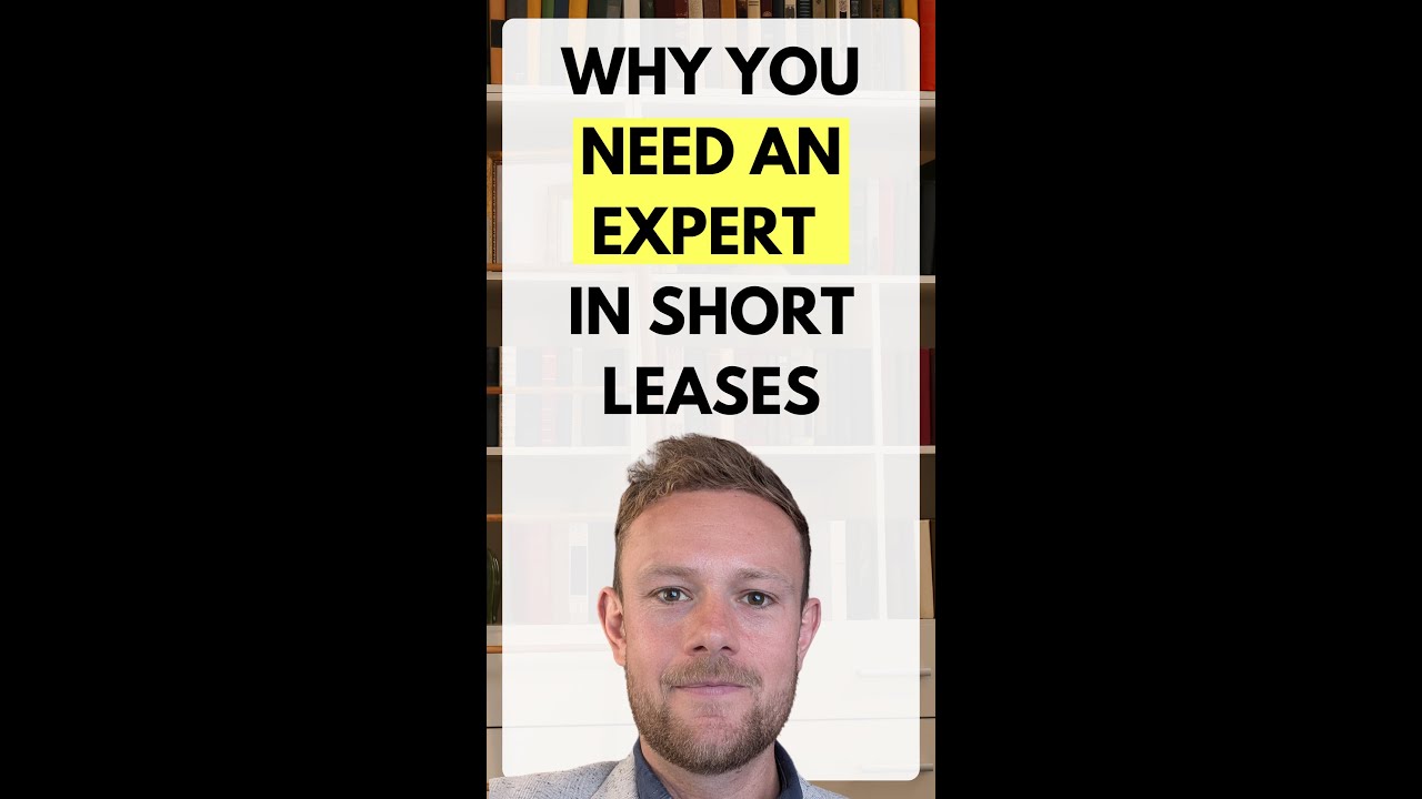 Why You Need a Short Lease Expert!