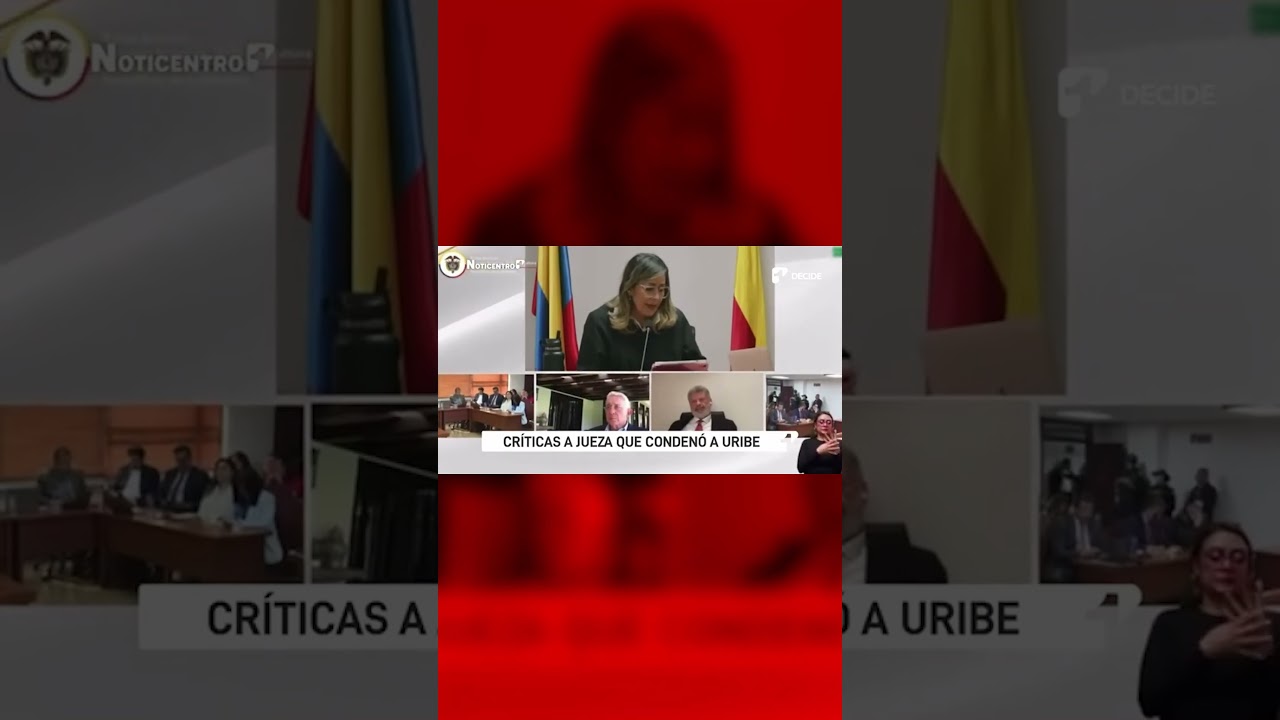 Cr&iacute;ticas a la jueza Sandra Heredia que conden&oacute; a Uribe en primera instancia