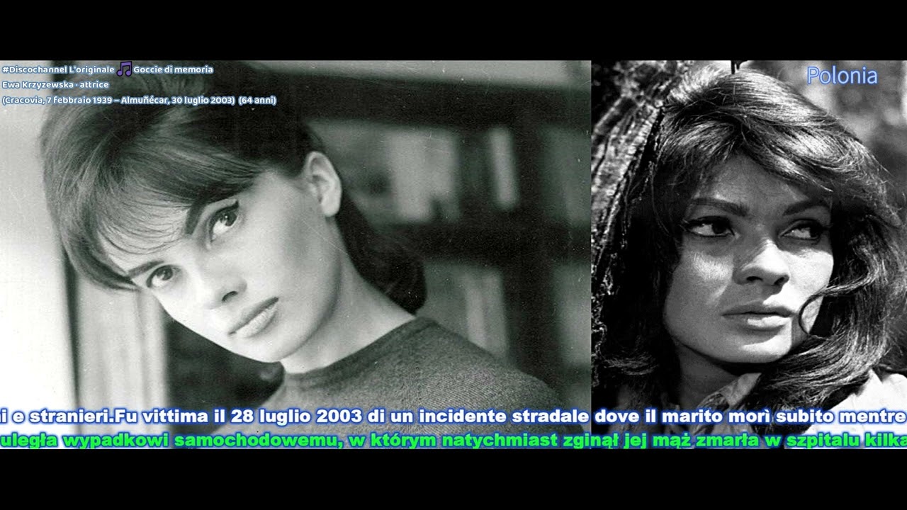 Ewa Krzyzewska · attrice (Cracovia, 7 febbraio 1939 – Almuñécar, 30 luglio 2003)